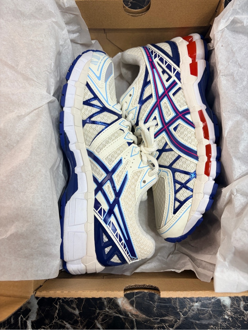 Women’s Performance Running Shoes - White & Blue